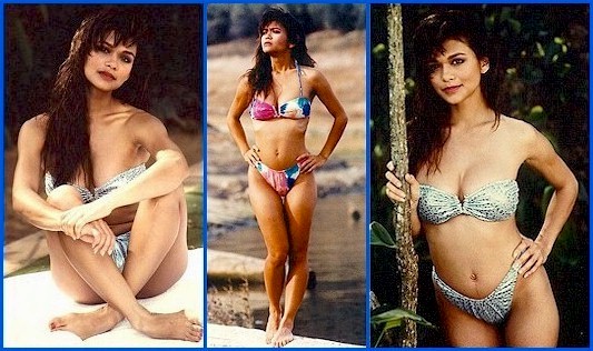 Nia Peeples in Swimsuit