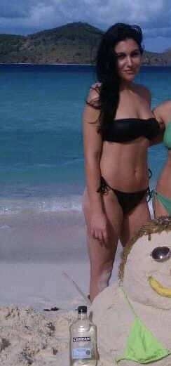 Molly Qerim Wearing A Black Bikini