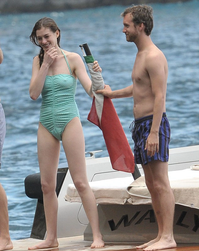 Anne Hathaway in swimwear